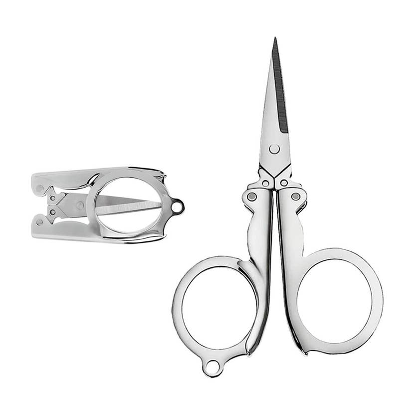 SHARPLEY Stainless Steel Folding Portable Travel Scissors Small Foldable-IX74 Scissors