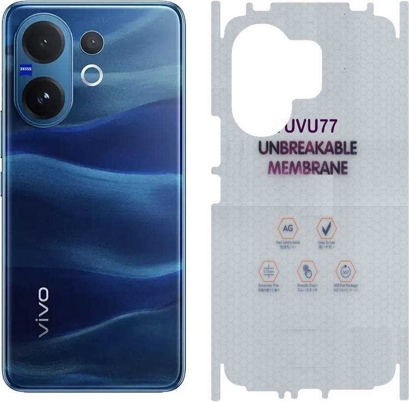 yuvu77 Back Screen Guard for vivo v60 5g, Membrane with 360 coverage, unbreakable membrane