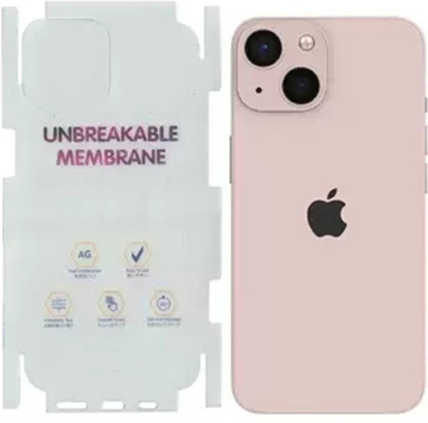 yuvu77 Back Screen Guard for Apple iPhone 13, Membrane with 360 coverage