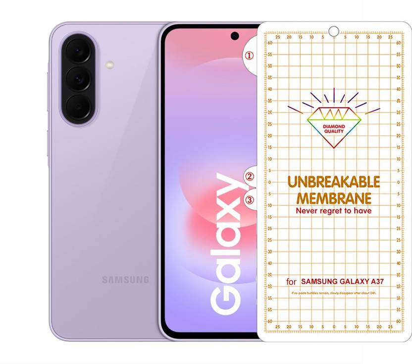 Blate Edge To Edge Screen Guard for SAMSUNG GALAXY A37 UNBREAKABLE HYDROGEL FLIM GLOSSY MEMBRANE FRONT SCREEN PROTECTOR