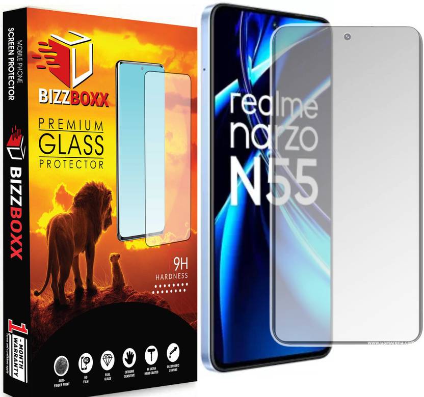 BizzBoxx Edge To Edge Screen Guard for realme narzo N55, realme C55, OnePlus Nord CE 3 Lite, OPPO F23 5G, Matte finish