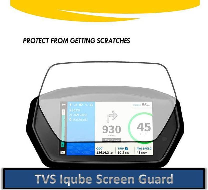 Sport Look Edge To Edge Tempered Glass for TVS IQUBE SCOOTER Sport