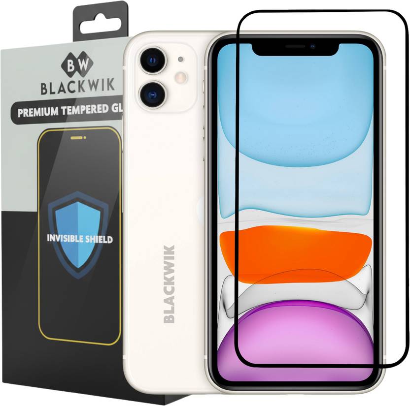 Blackwik Edge To Edge Tempered Glass for iphone 11 / iphone xr Premium Screen Protector Guard with Easy Installation Kit