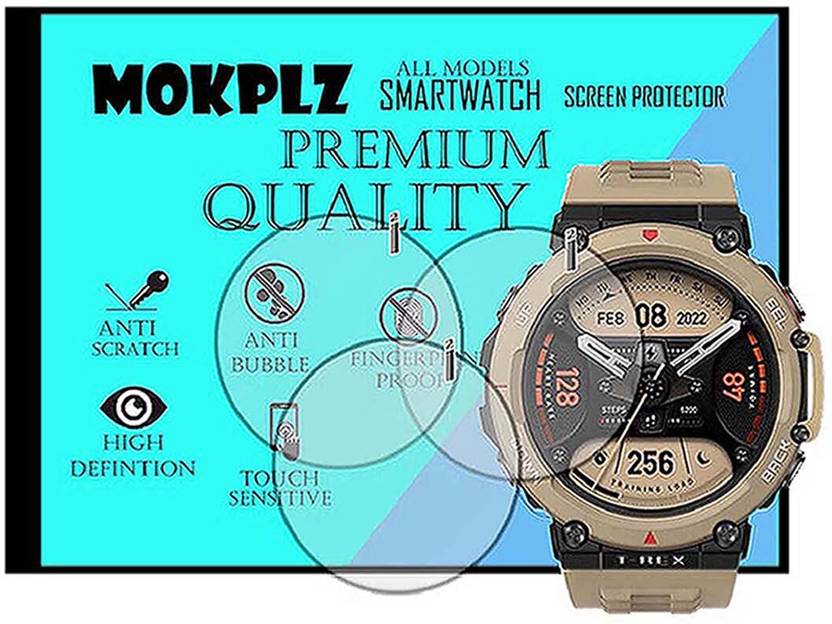 MOKPLZ Screen Guard for AMAZFIT T REX 2 SMARTWATCH