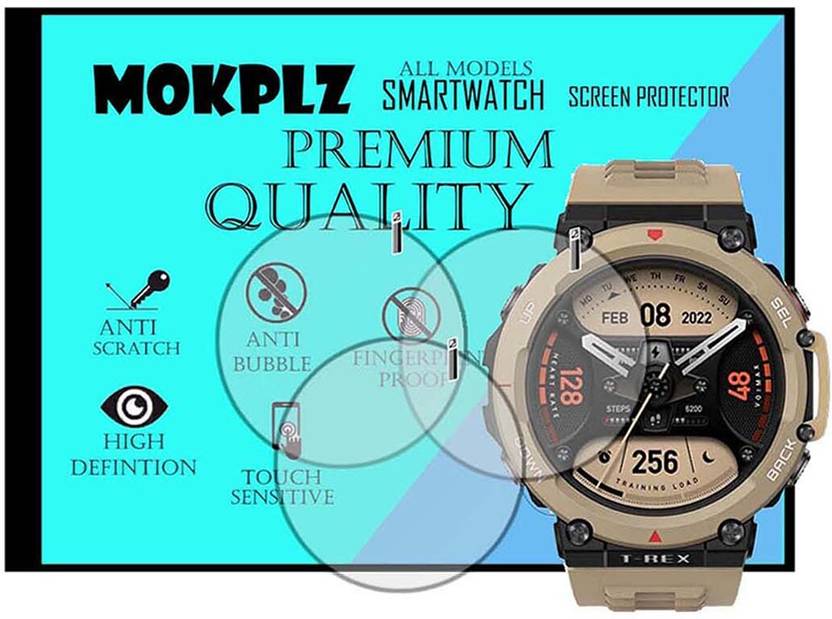 MOKPLZ Screen Guard for AMAZFIT T REX 2 SMARTWATCH