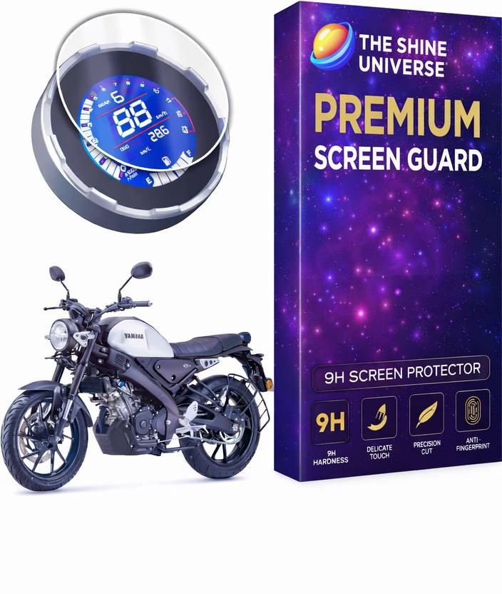 THE SHINE UNIVERSE Screen Guard for YAMAHA XSR 155 NEW BIKES || TFT Instrument Cluster Protector Bike Crash Guard