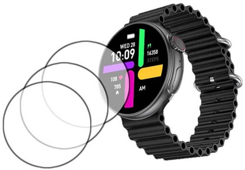MOKPLZ Screen Guard for FIRE BOLTT ASTEROID SMARTWATCH