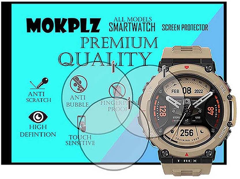 MOKPLZ Screen Guard for AMAZFIT T REX 2 SMARTWATCH