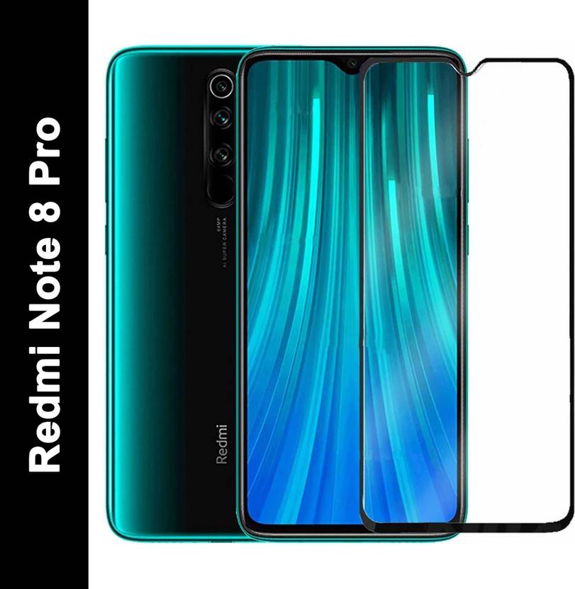 Amzio Edge To Edge Tempered Glass for Mi Redmi Note 8 Pro, Redmi Note 8 Pro, (6D)