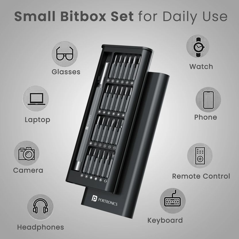 Portronics Bit Box 24-in-1 Screwdriver Kit - Image 5