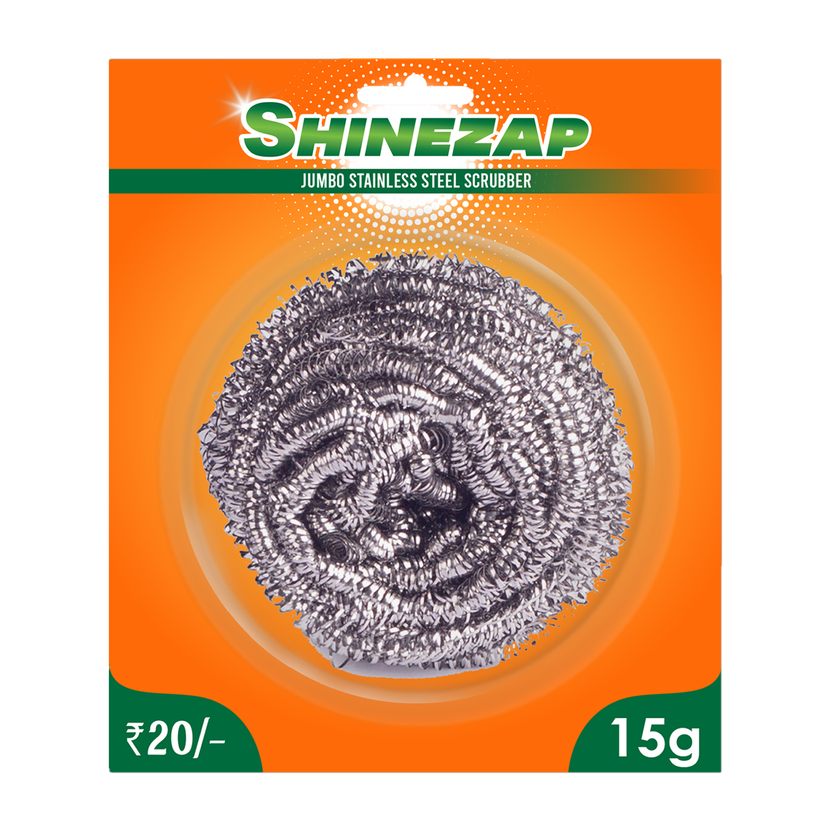 Shinezap JUMBO STEEL SCRUBBER 15 GM Stainless Steel Scrub