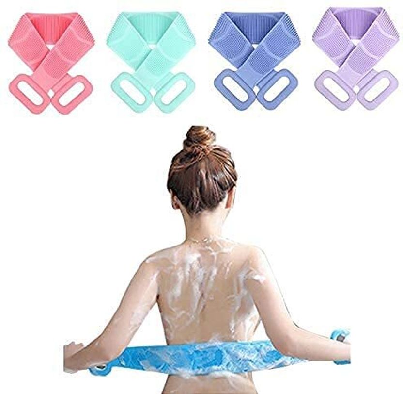 My Machine Silicone Body Back Scrubber Double Side Bathing Brush ...more - Image 3