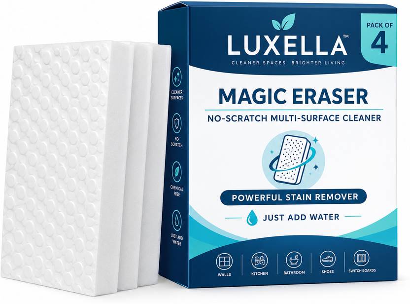 Luxella Magic Eraser | No Scratch Multi-Surface Cleaning Sponge Scrub Pad, Scrub Sponge, Sponge Wipe