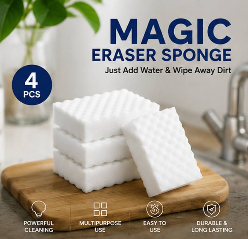 Women's Choice Magic Eraser | Scratch Free, Chemical Free, Multisurface Cleaner Scrub Pad, Scrub Sponge, Sponge Wipe