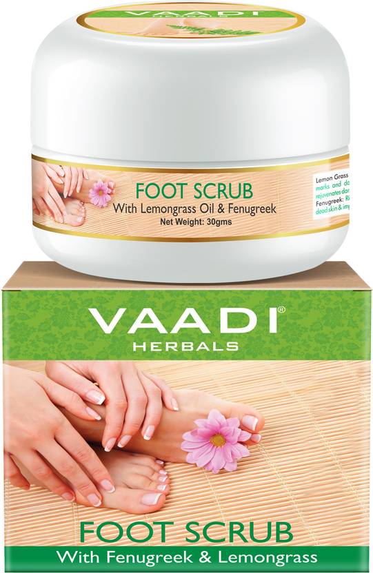 vaadi Herbals Foot Scrub with Fenugreek & Lemongrass Oil Scrub