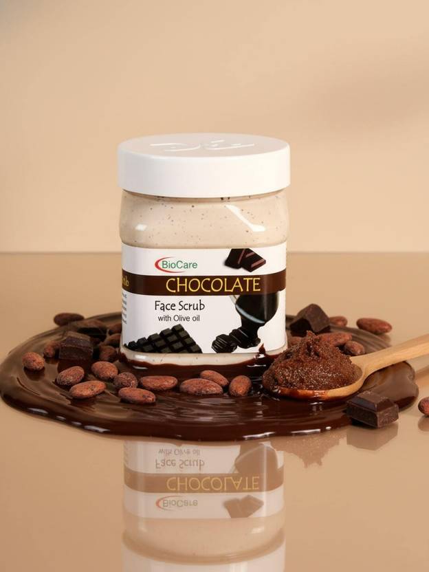 BIOCARE chocolate face scrub Scrub with olive oil Scrub