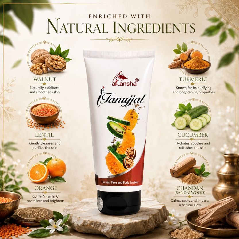 AKANSHA Tanujjal Scrub 200g - Image 2