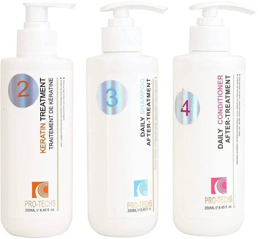 COSMO VIBES ProTech Keratin Treatment+Shampoo+Conditioner 250ml Each