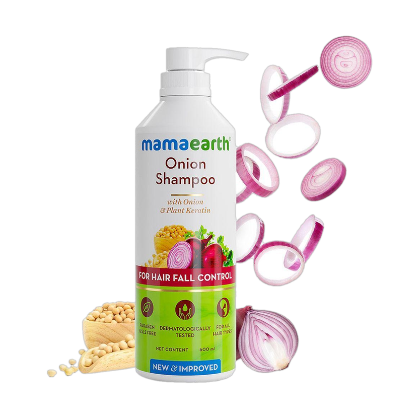 Mamaearth Onion Shampoo for Growth & Hair Fall Control with
