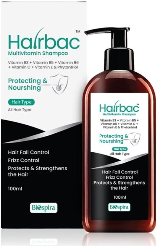 hairbac Multivitamin Shampoo 200ml (Pack of 2) - Image 1