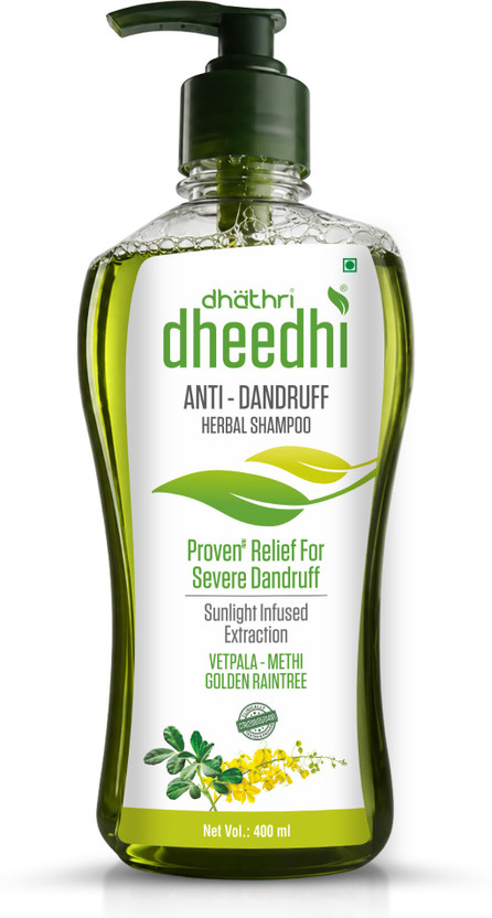DHEEDHI Anti-Dandruff Herbal Shampoo with Veppala, Reduce Scalp