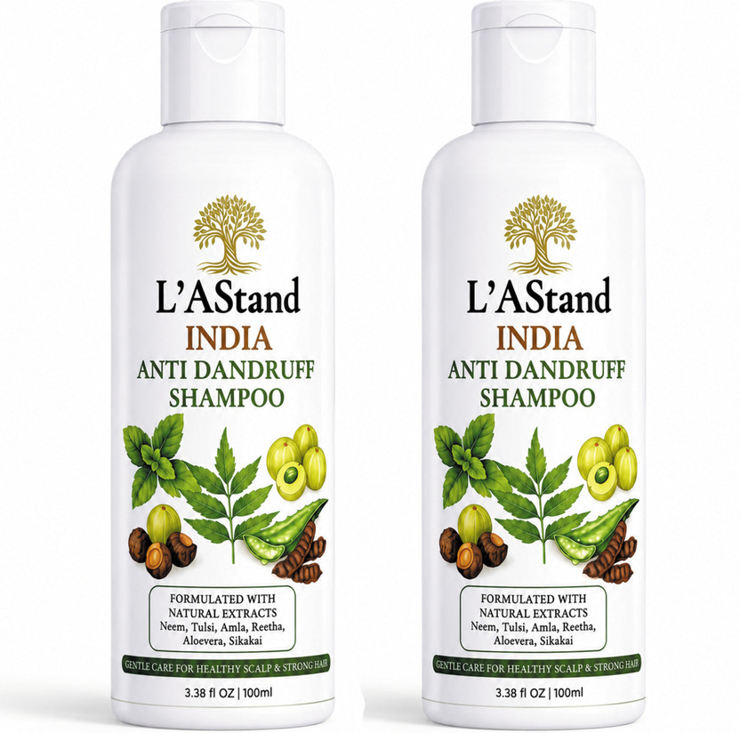 L'AStand India Anti Dandruff Shampoo with Neem Tulsi & Amla for