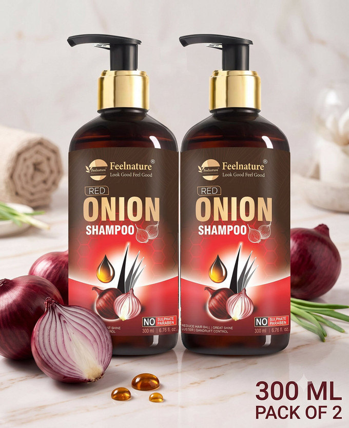 FeelNature Red Onion Shampoo for Damage Repair
