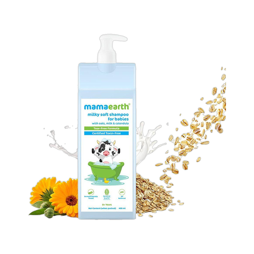 Mamaearth Milky Soft Shampoo with Oats, Milk and Calendula for