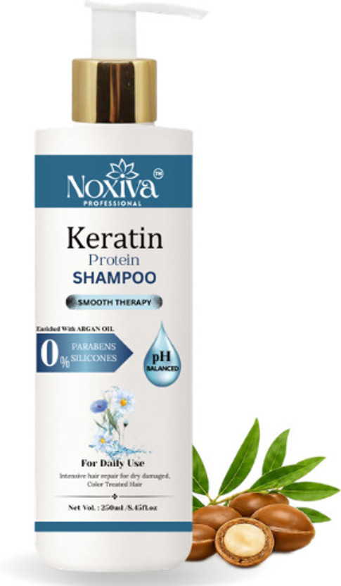 NOXIVA Keratin Protein Shampoo with Argan Oil & Vitamin E, Men &