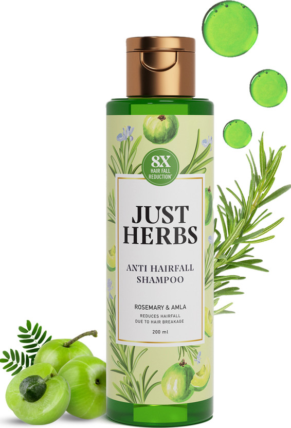Just Herbs Anti Hair fall Shampoo with Rosemary Amla & 12