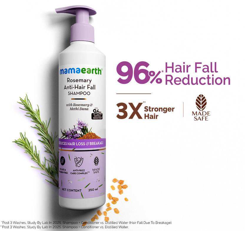 Mamaearth Rosemary Anti-HairFall Shampoo with Rosemary & Methi