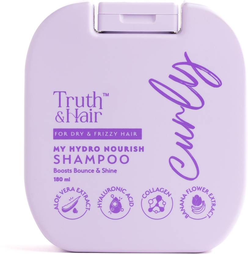 Truth & Hair Hydro Nourish Shampoo for Curly Hair Enriched with