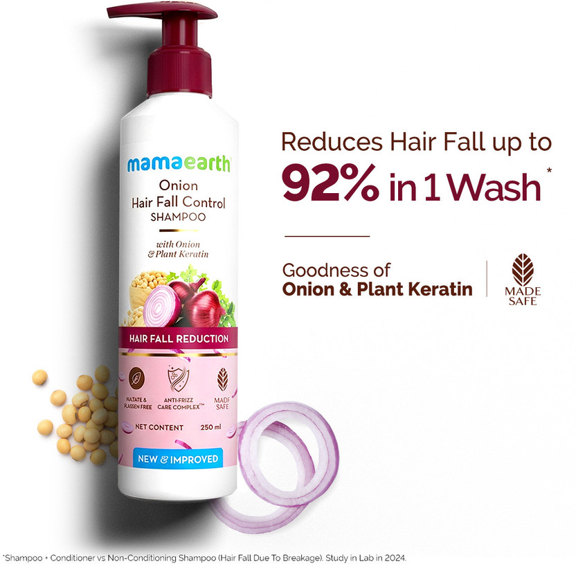 Mamaearth Onion Hair Fall Shampoo for Hair Growth & Hair Fall