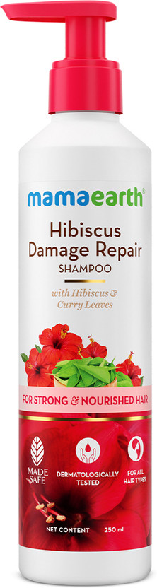 Mamaearth Hibiscus Damage Repair Shampoo With Hibiscus & Curry