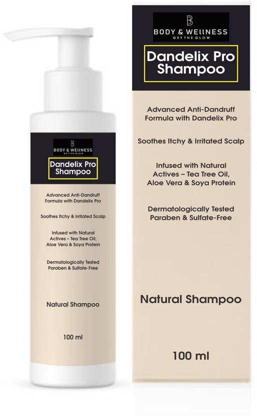 Alloes Pharmaceuticals Dandelix Pro Anti-Dandruff Shampoo - Natural based with tea tree Itchy Scalp