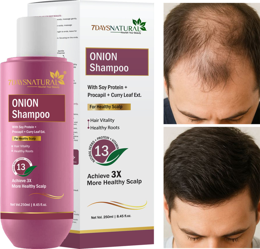 7days natural Onion Shampoo For Hair Growth anti hair fall
