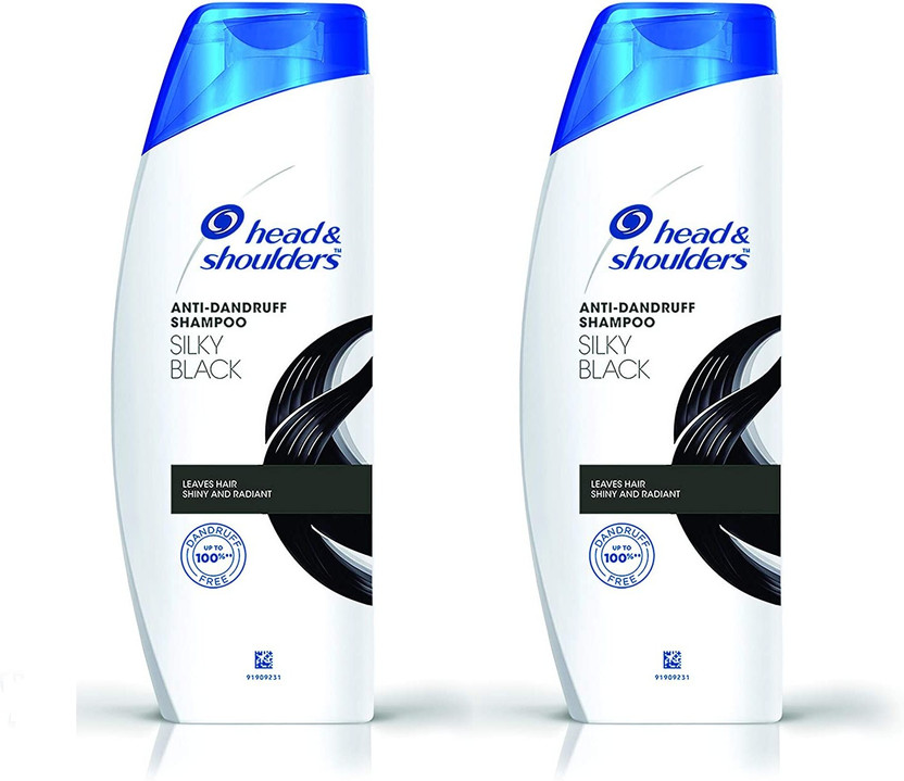 HEAD & SHOULDERS Black Shine Shampoo Pack of 2