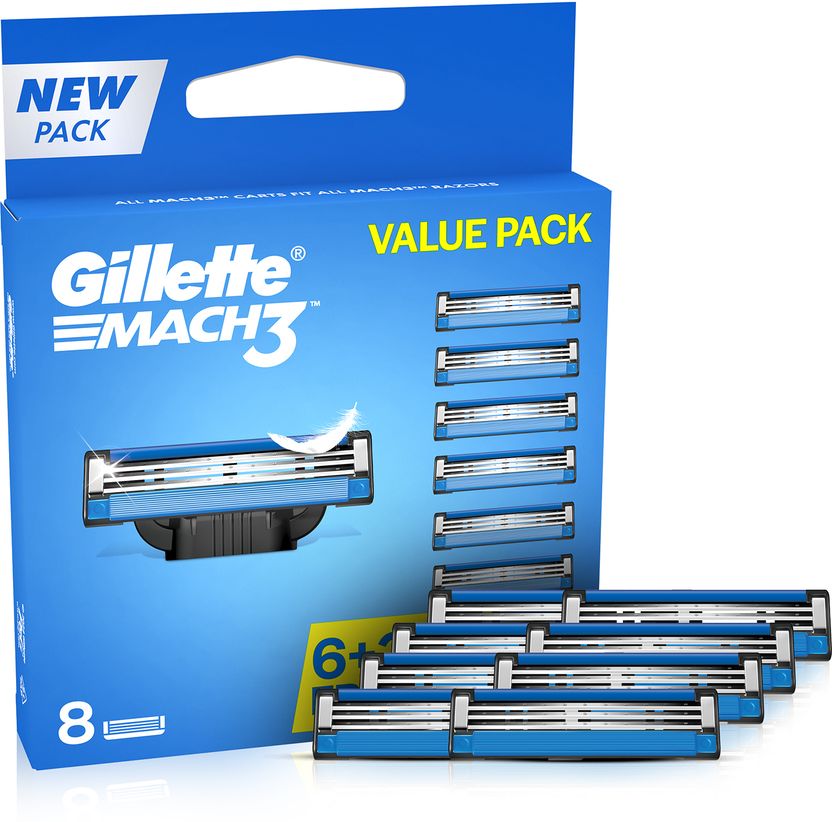 Gillette Mach3 Cartridges (Pack of 8) - Image 1