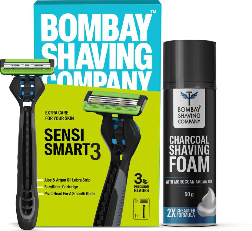 BOMBAY SHAVING COMPANY Sensi Smart 3 Shaving Razor for Men (Handle