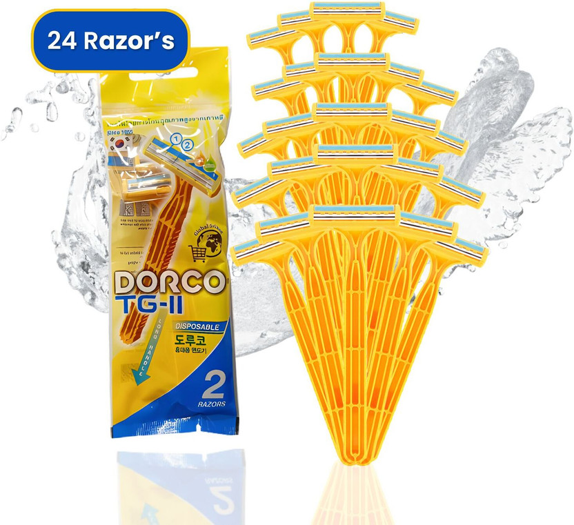 Dorco TG710 Yellow Disposable Shaving Razor