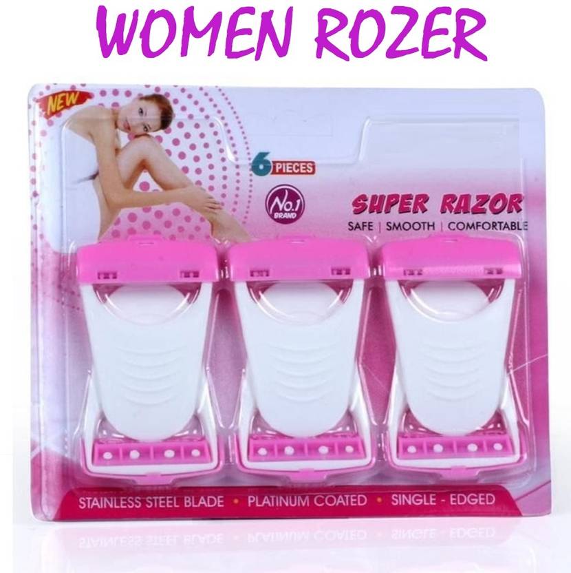 LILLYAMOR Super Soft Care Women's Disposable Shaving Razor for Hair Removal set 6, Men & Women
