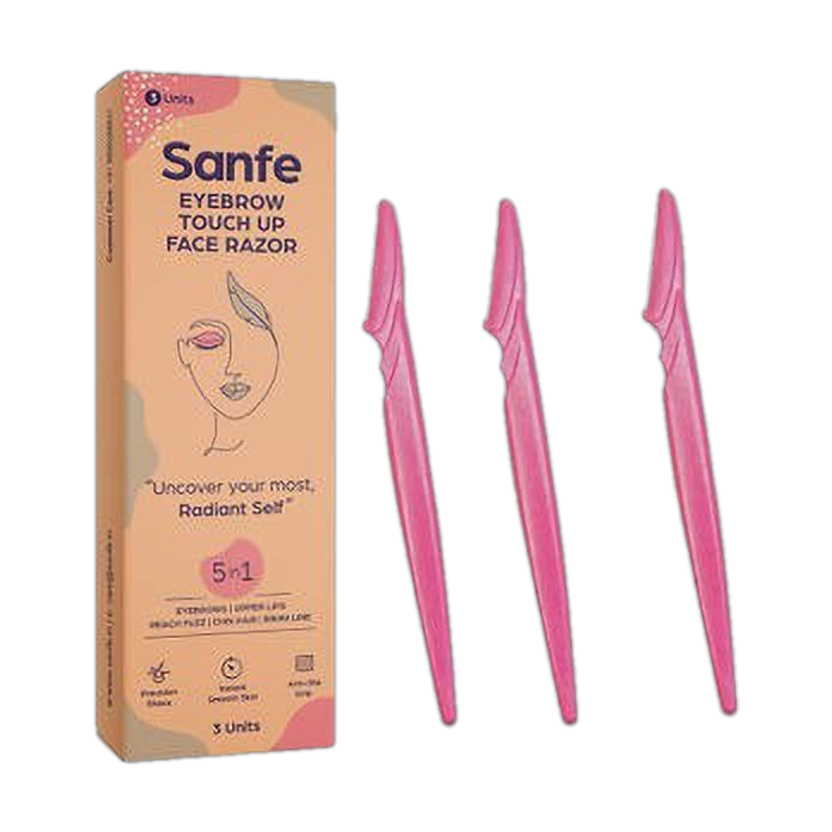 Sanfe Eyebrow touch up Hair Removing Face Razor for women - Pack