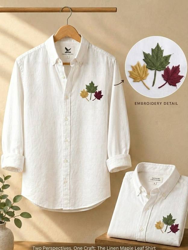 Legacy Men & Women Regular Fit Embroidered Spread Collar Casual Shirt