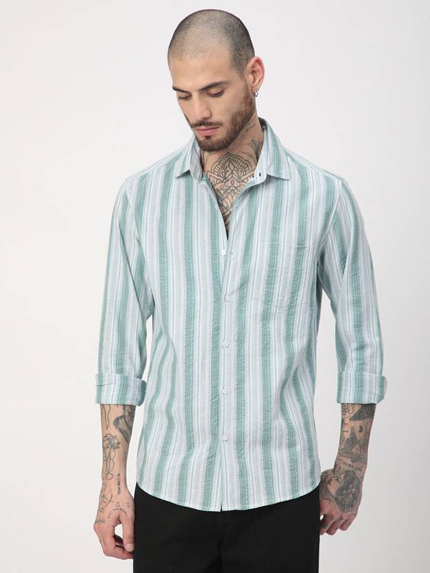 VASTRADO Men Regular Fit Striped Casual Shirt