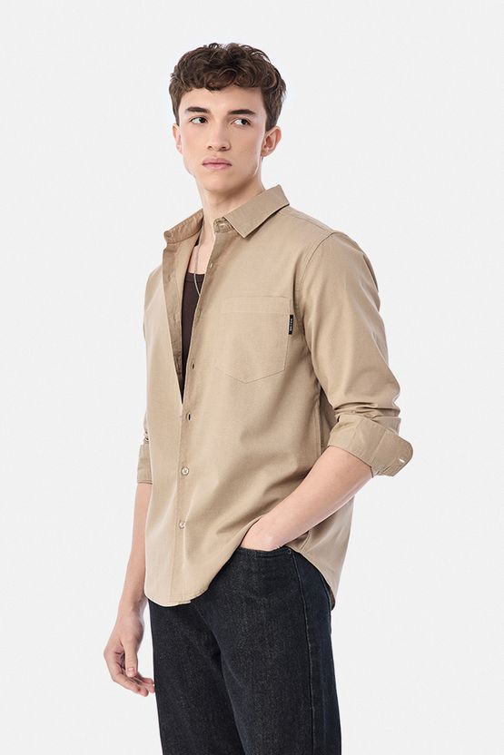 Snitch Men Regular Fit Solid Spread Collar Shirt - Image 7