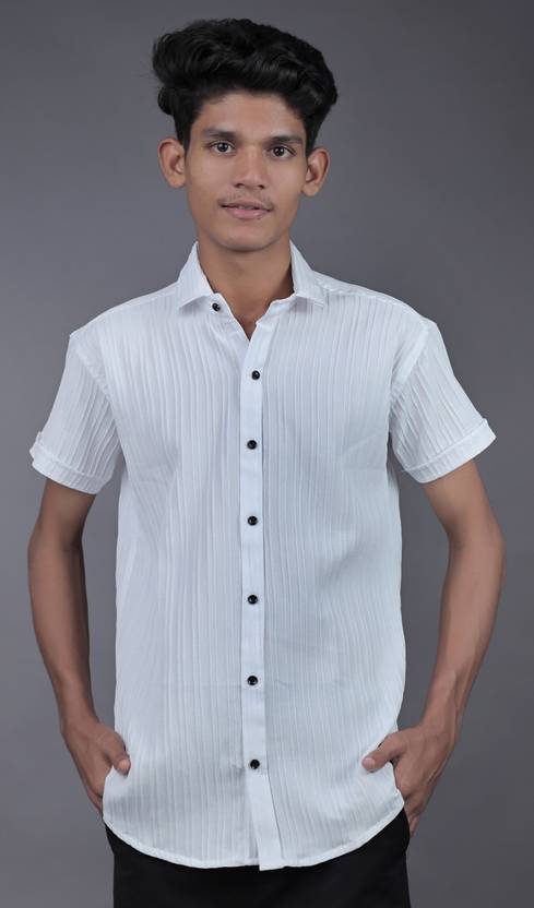 INDOSTREND Boys Regular Fit Striped Casual Shirt