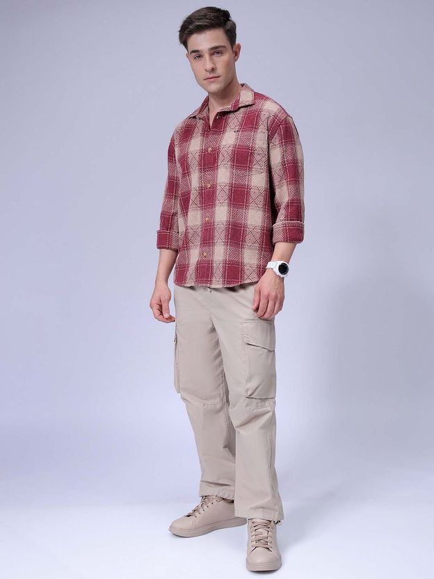 The Indian Garage Co. Men Relaxed Fit Checkered Shirt - Image 6