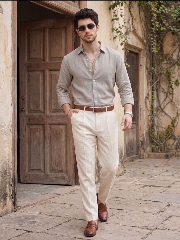 STONEBERG Men Grey Formal Shirt - Image 6