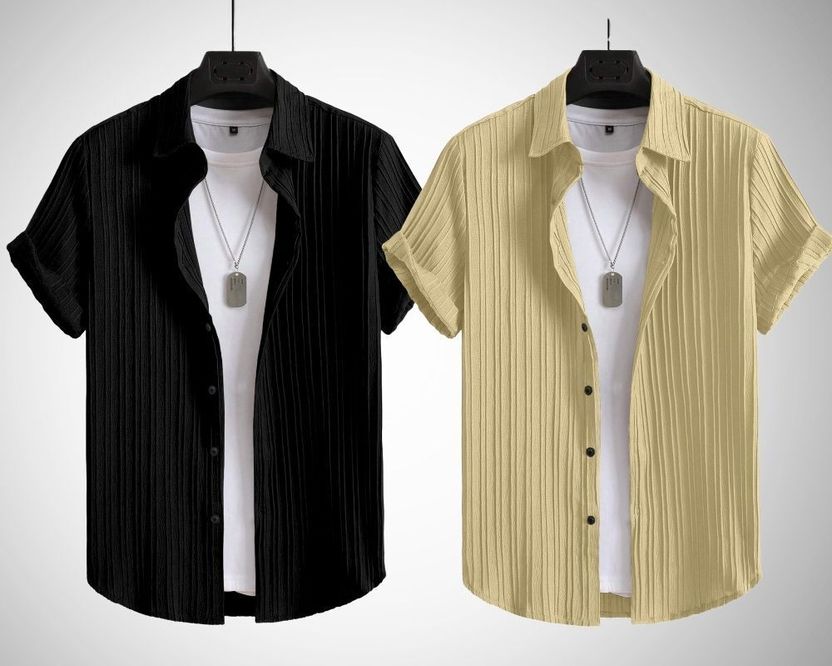 HaloMens Men Regular Fit Striped Shirt - Image 4