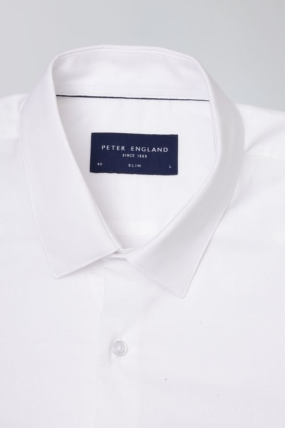 Peter England Men Slim Fit Solid Formal Shirt - Image 4